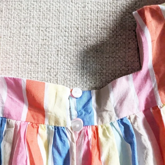 Tucker + Tate Nordstrom Striped Rainbow Dress size 8 girls - Picture 2 of 5
